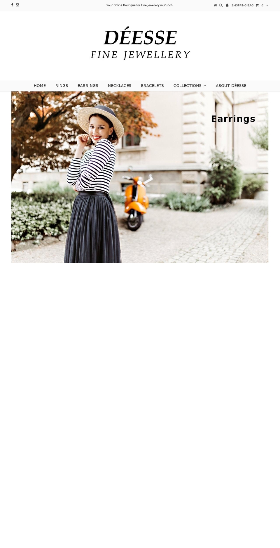 deesse-jewellery.com — Shopify storefront screenshot