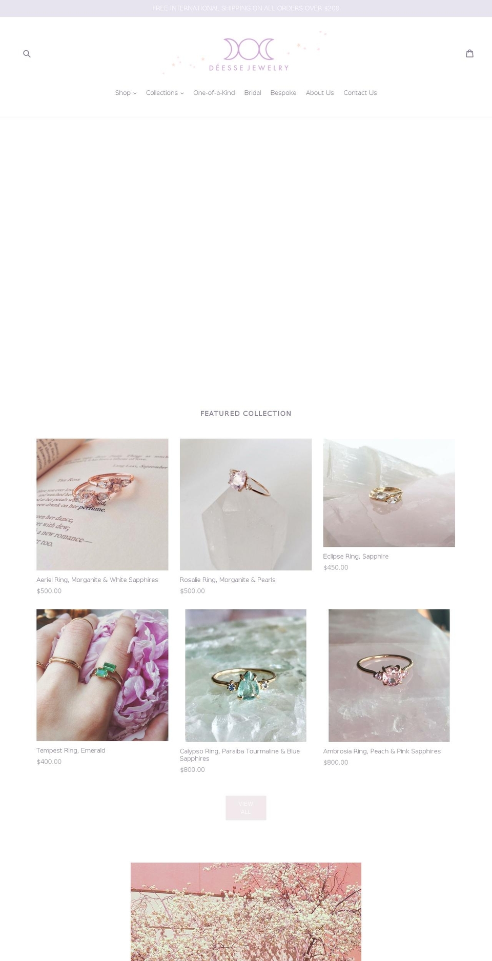 deessejewelry.com — Shopify storefront screenshot