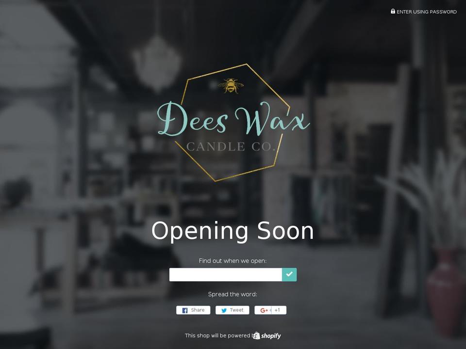 deeswax.com shopify website screenshot
