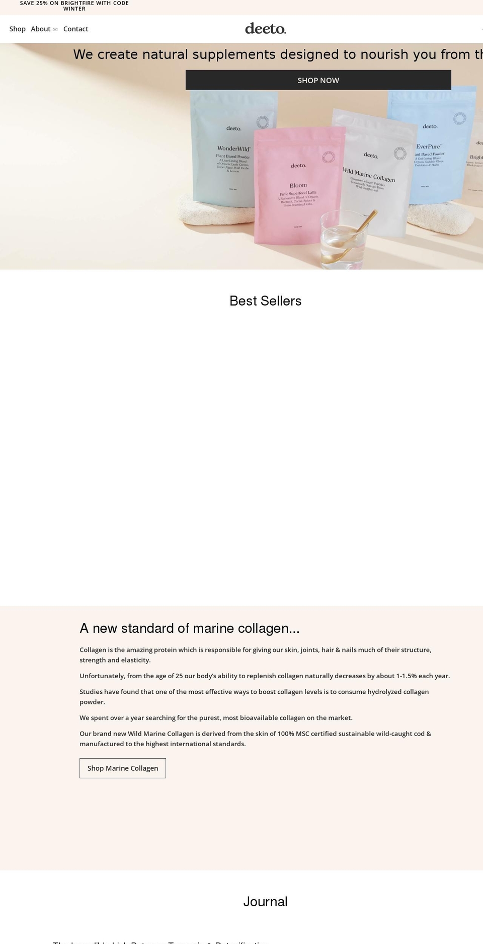 deeto.com.au shopify website screenshot