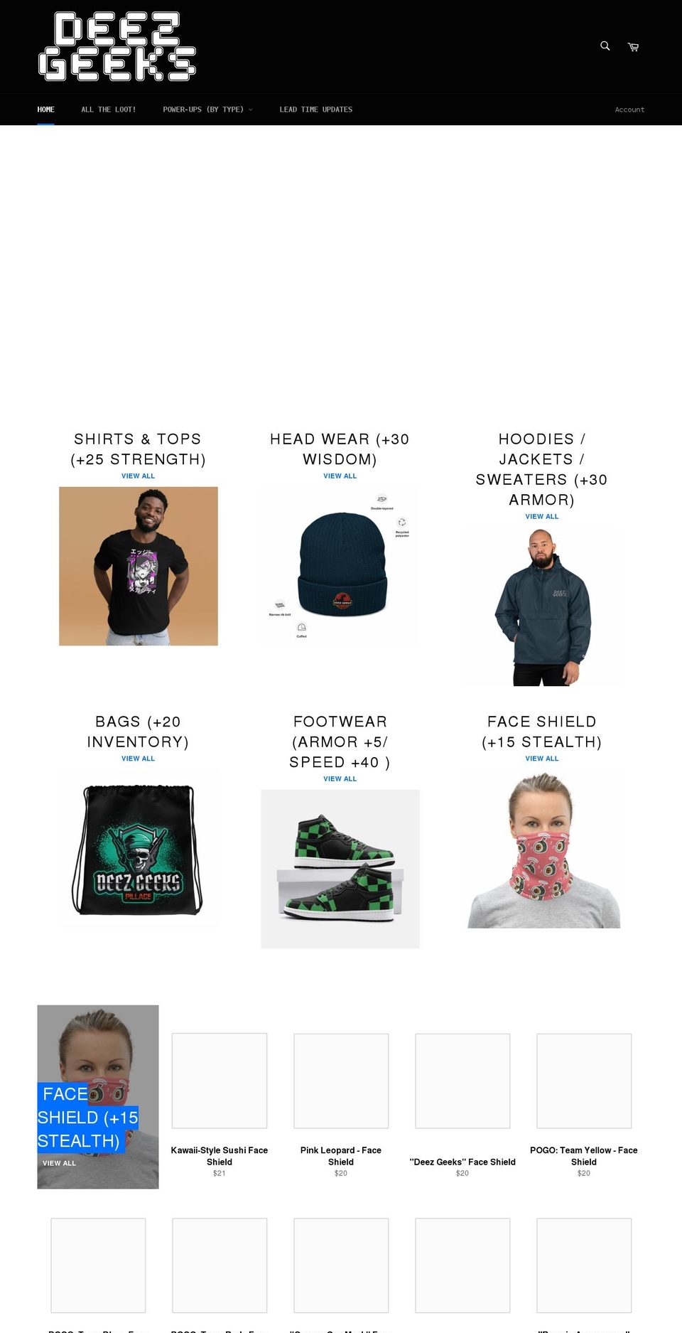 deezgeeks.com shopify website screenshot