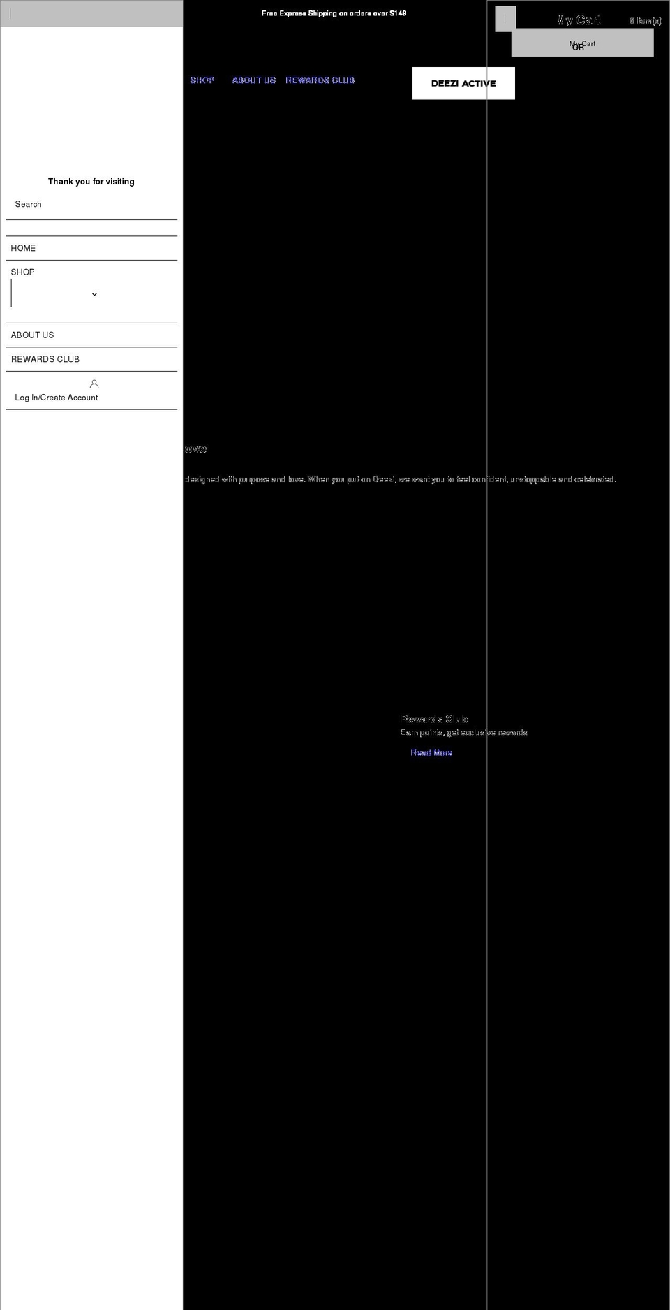 deeziactive.com.au shopify website screenshot