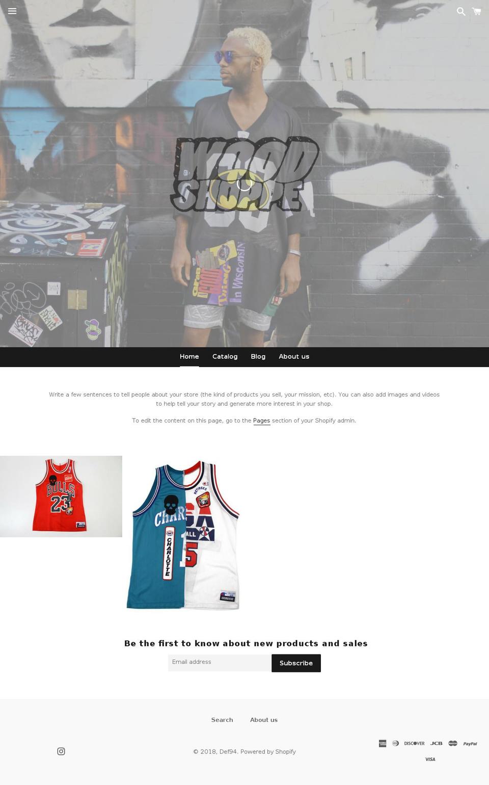 Woodshoppe Shopify theme site example def74.com