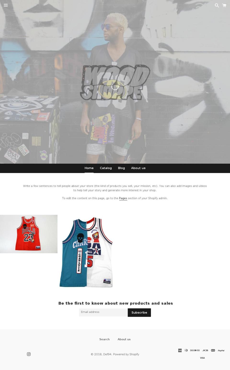 Woodshoppe Shopify theme site example def84.com