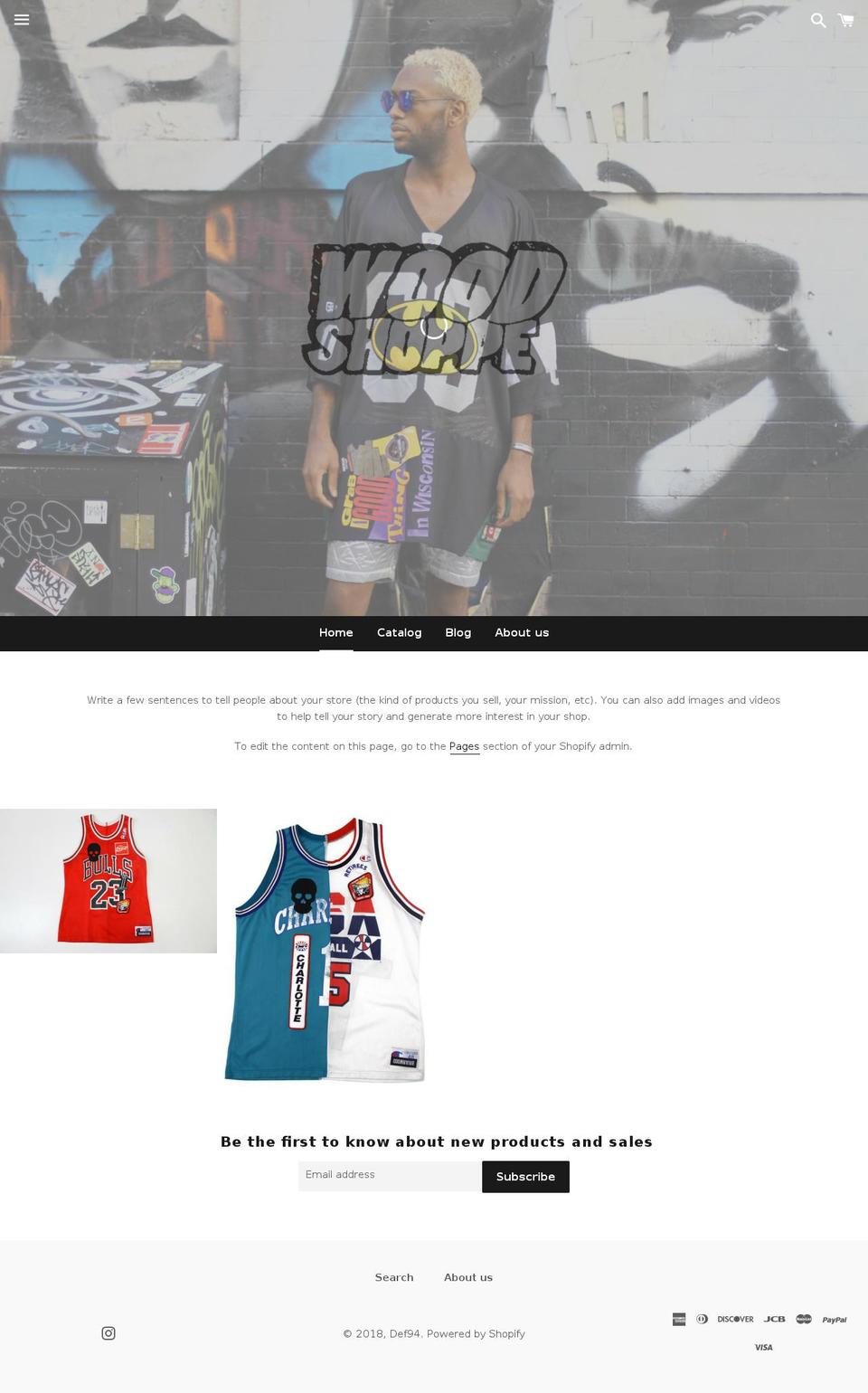 Woodshoppe Shopify theme site example def94.com