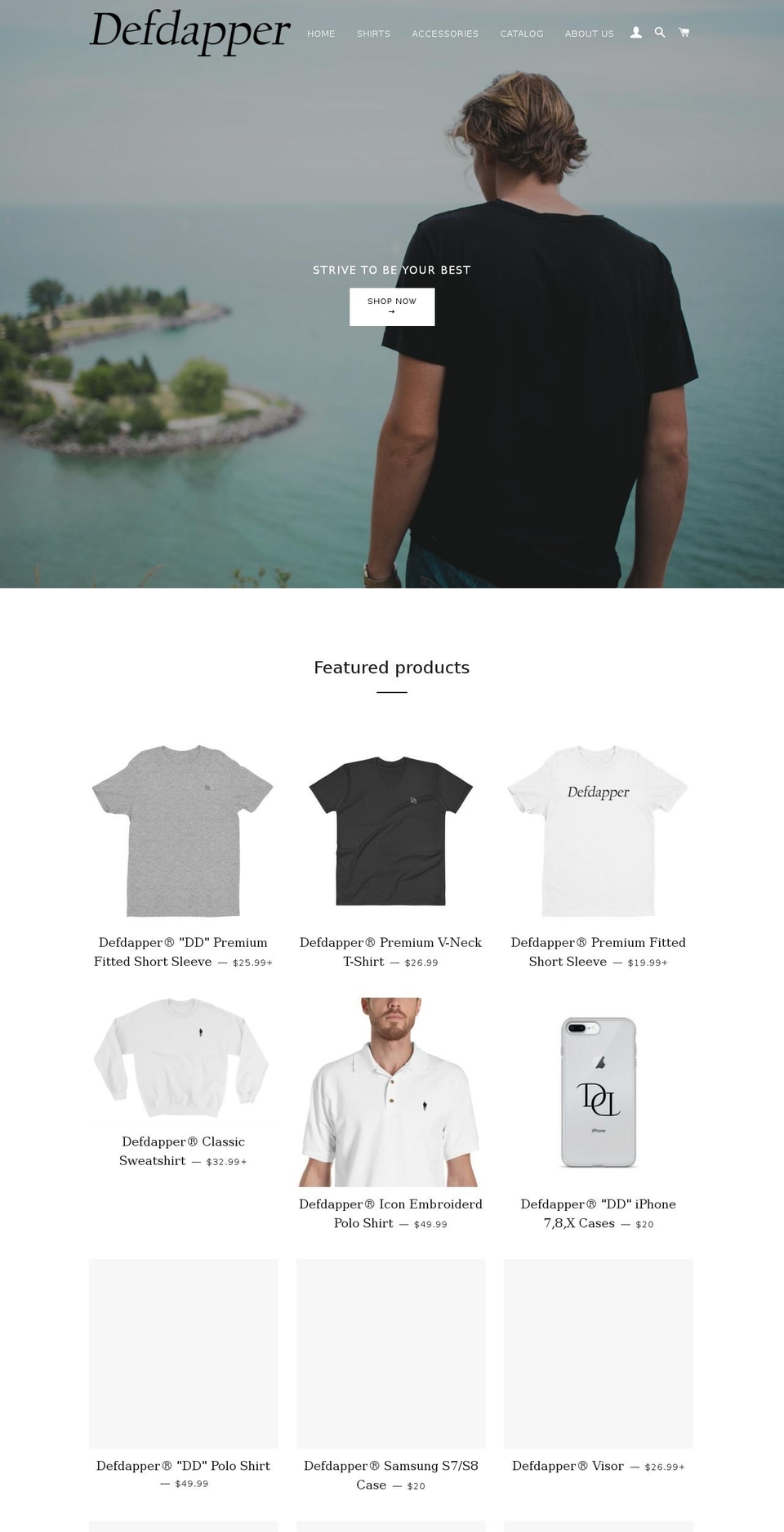 defdapper.com shopify website screenshot