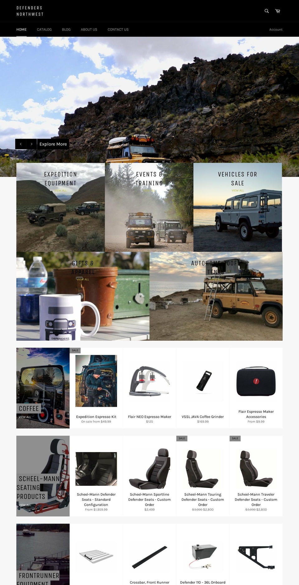 defendersnorthwest.org shopify website screenshot