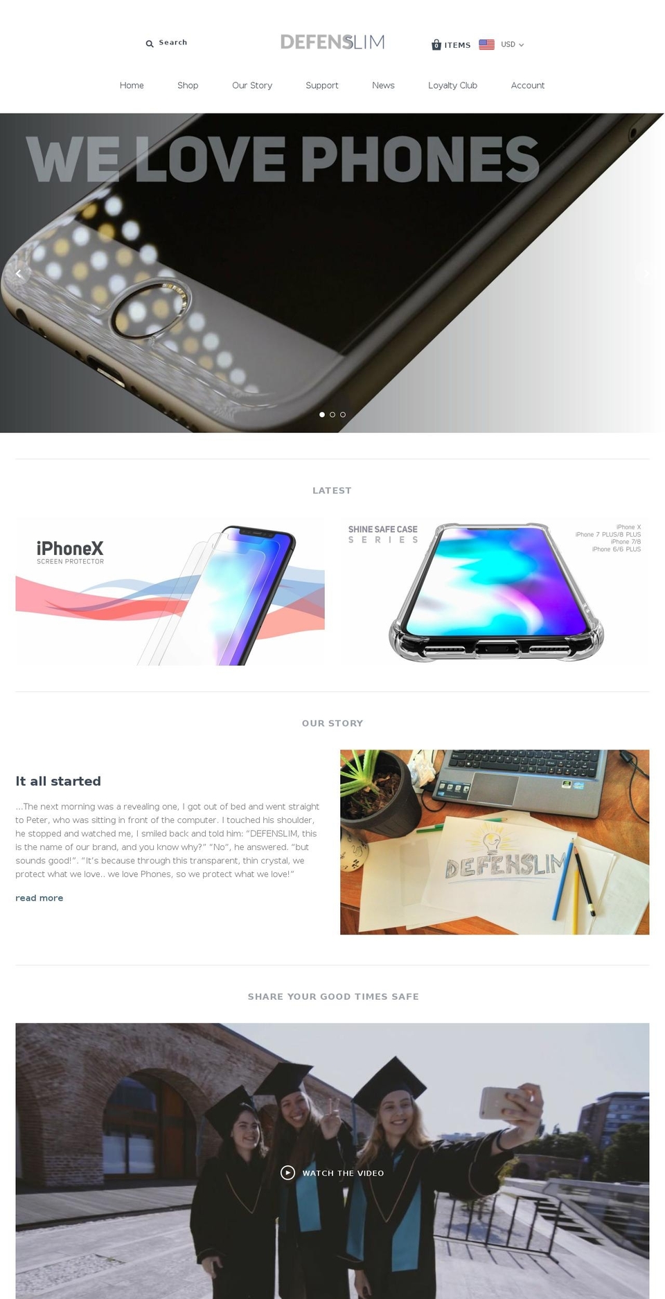 defenslim.com shopify website screenshot