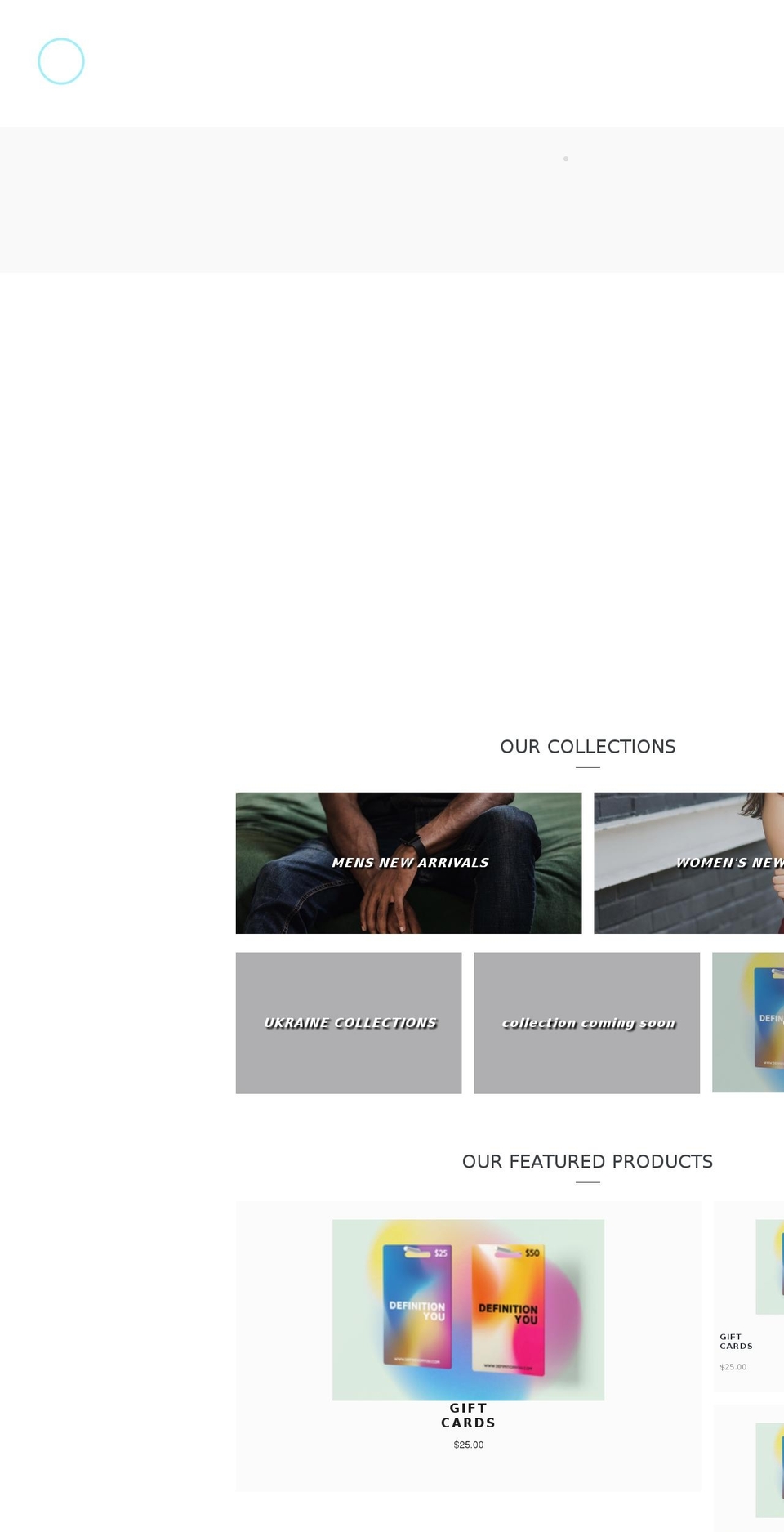 definitionyou.com shopify website screenshot