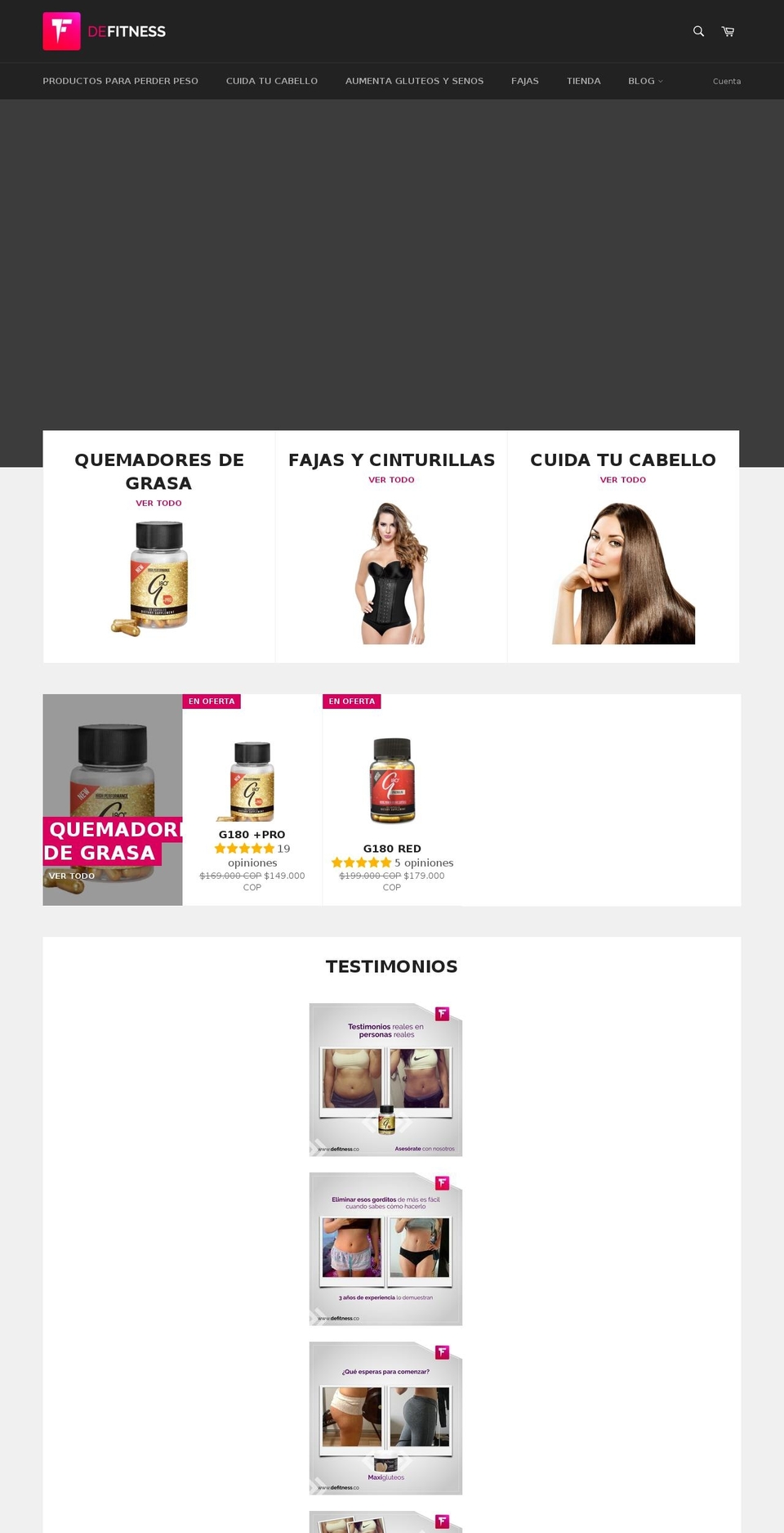 defitness.co shopify website screenshot