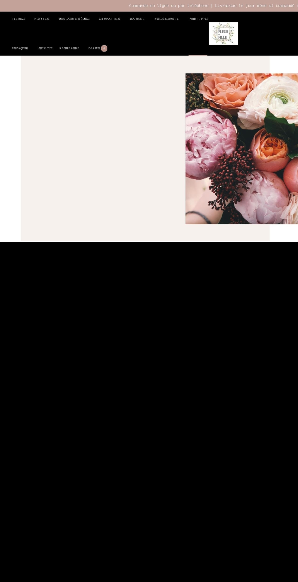 defleurenfille.ca shopify website screenshot