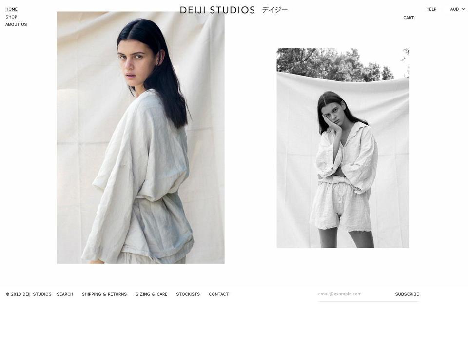 DEIJI 2.0 Shopify theme site example deijistudios.com