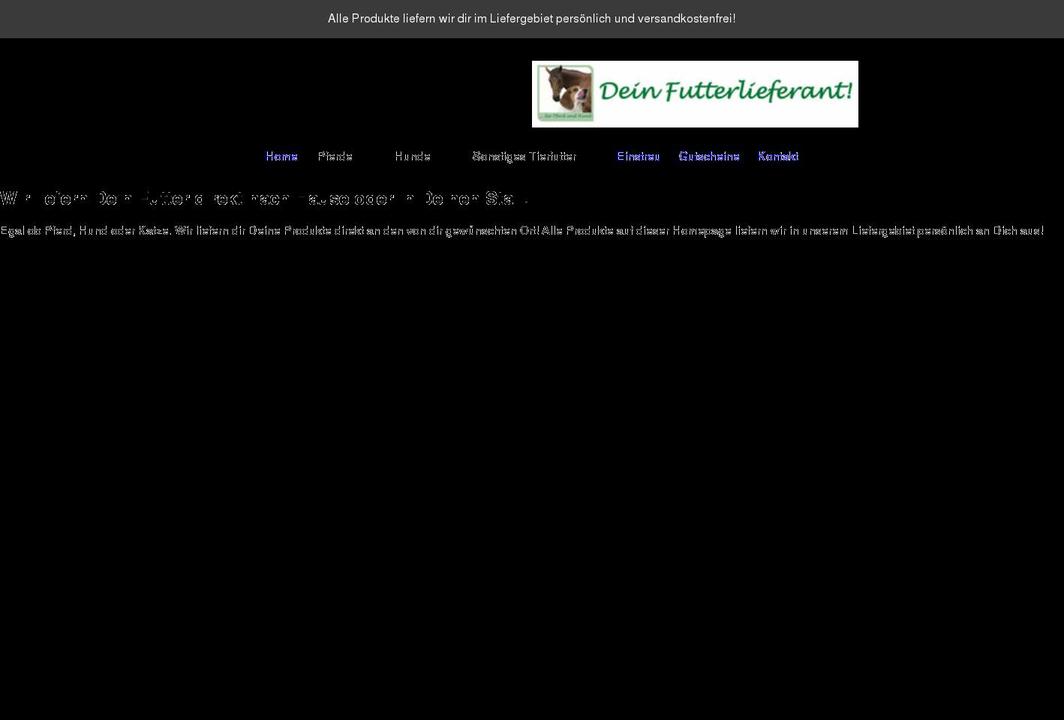 deinfutterlieferant-shop.de shopify website screenshot