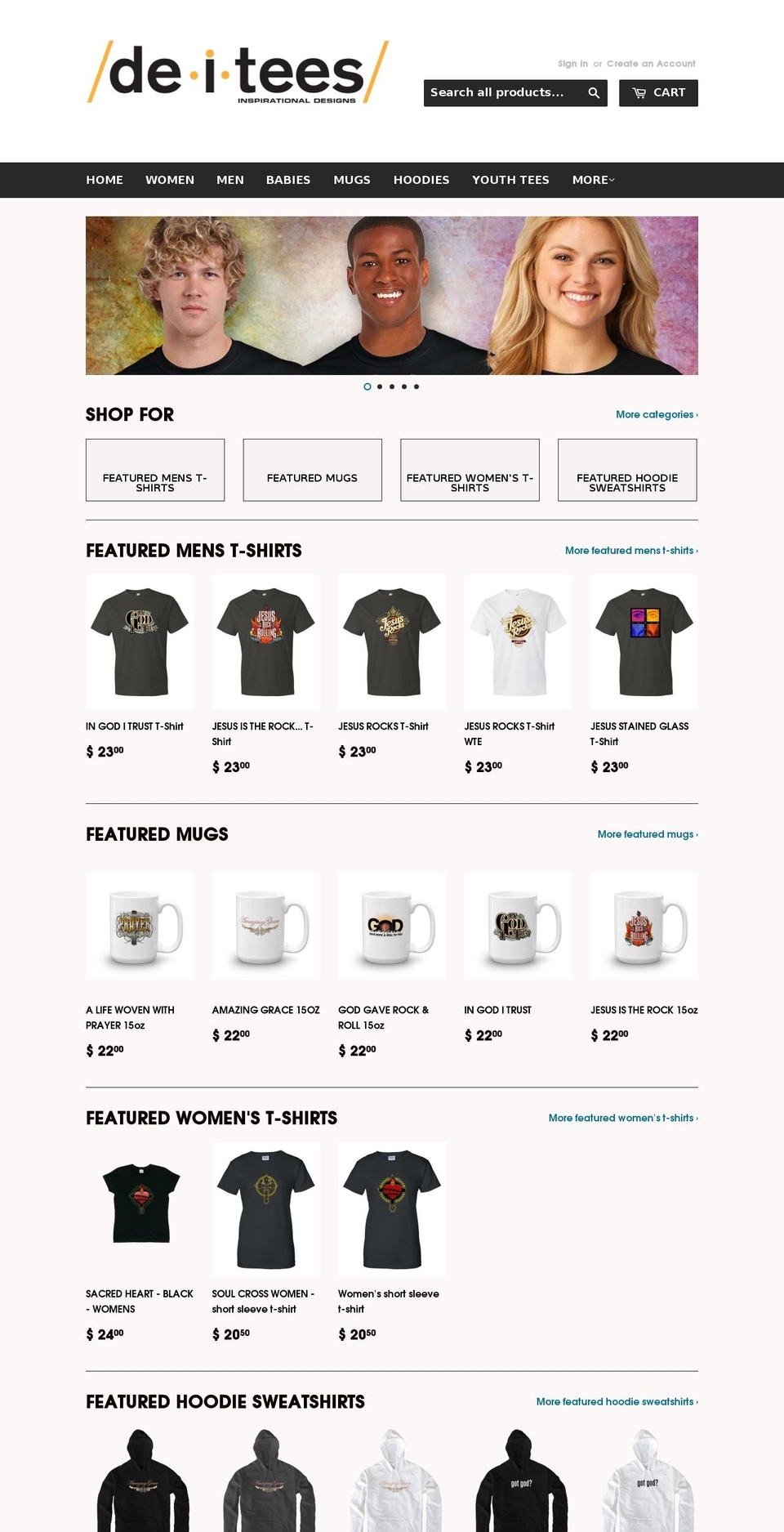 deiteesdesigns.com shopify website screenshot