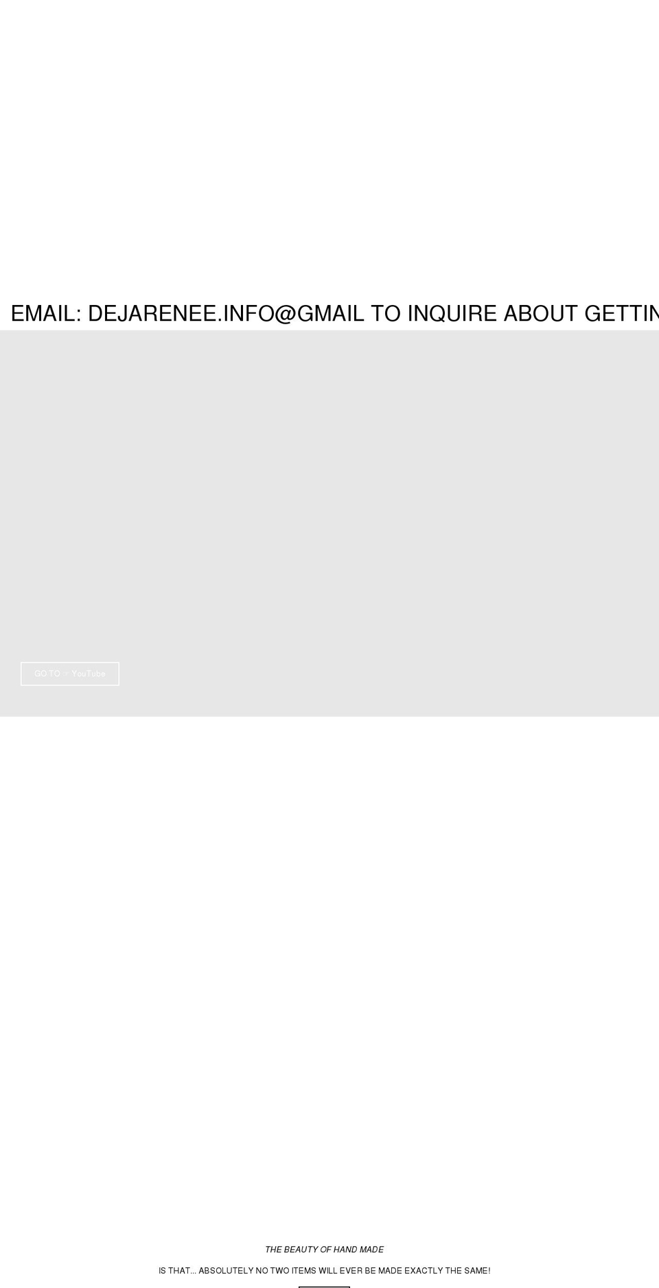 dejarenee.com shopify website screenshot