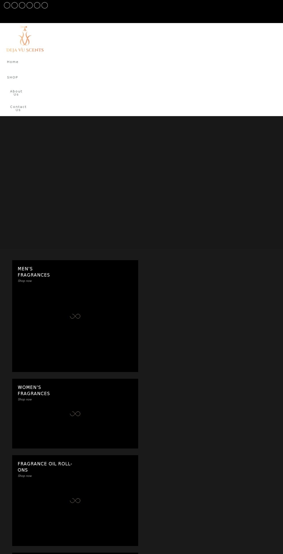 dejavuscents.com shopify website screenshot