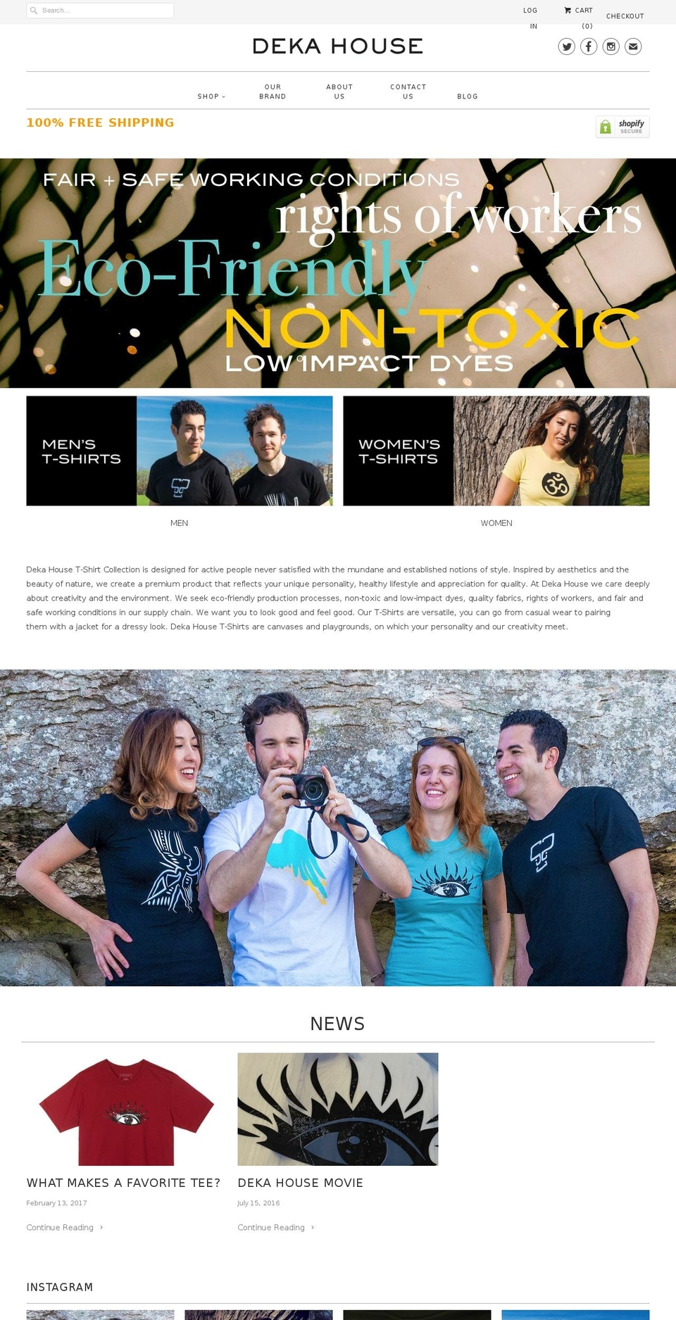 dekahouse.com — Shopify storefront screenshot