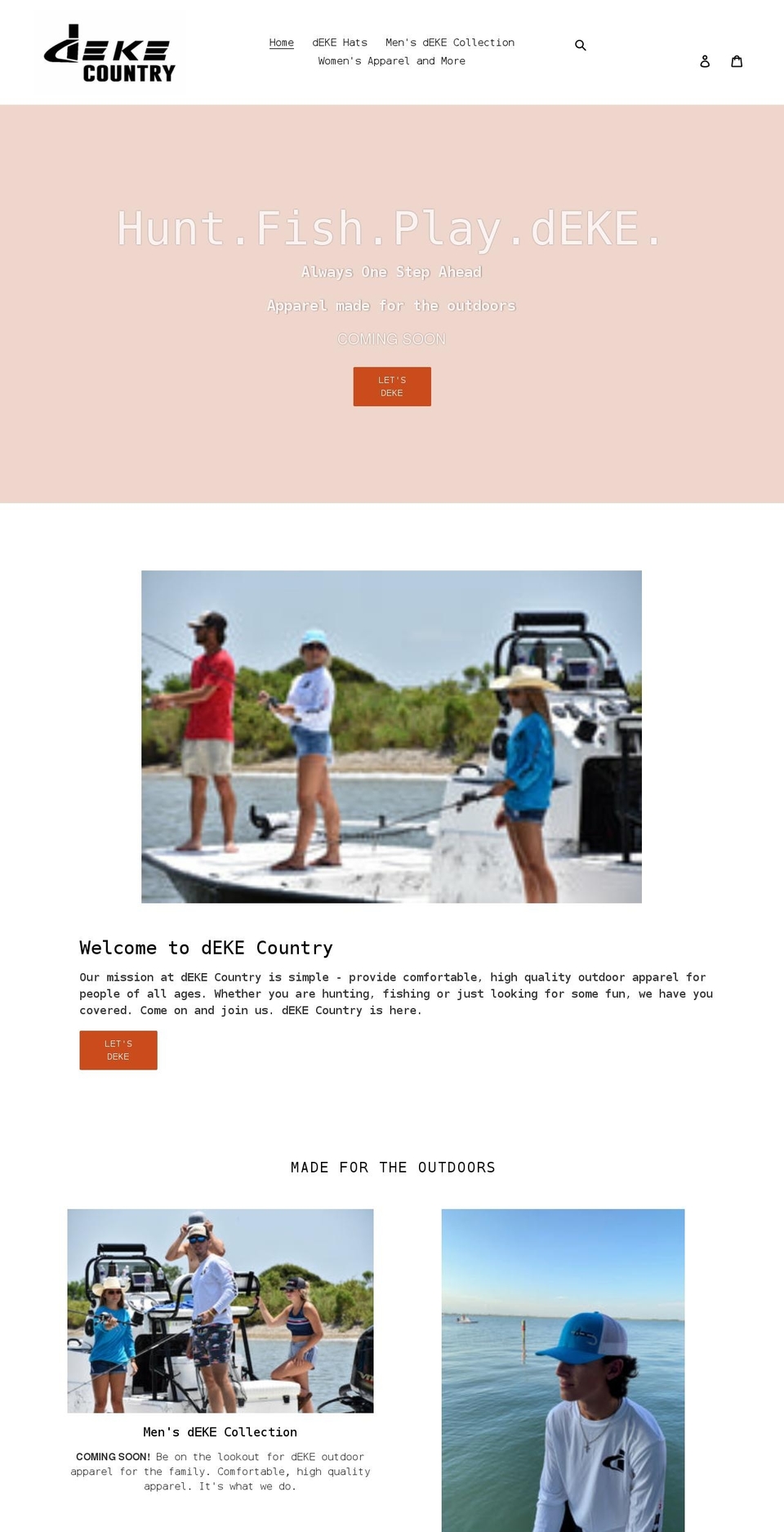dekecountry.com shopify website screenshot