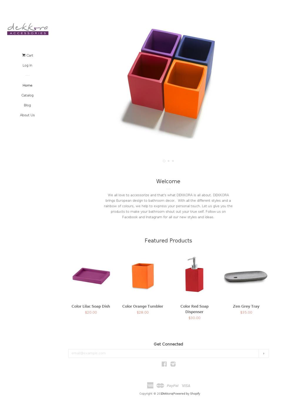 dekkoraaccesories.com shopify website screenshot