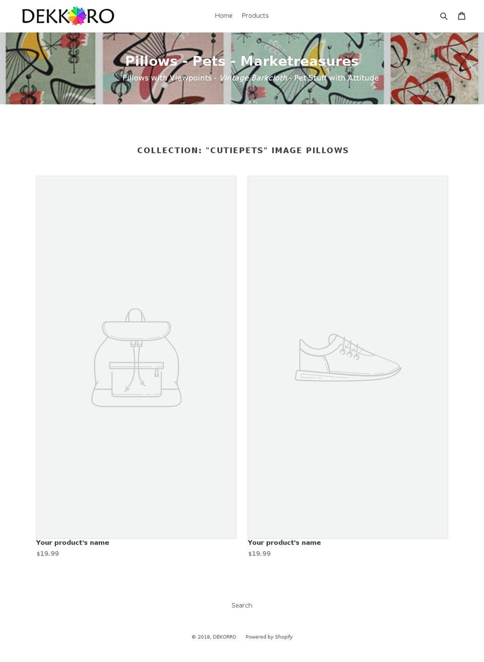 dekkoro.com — Shopify storefront screenshot