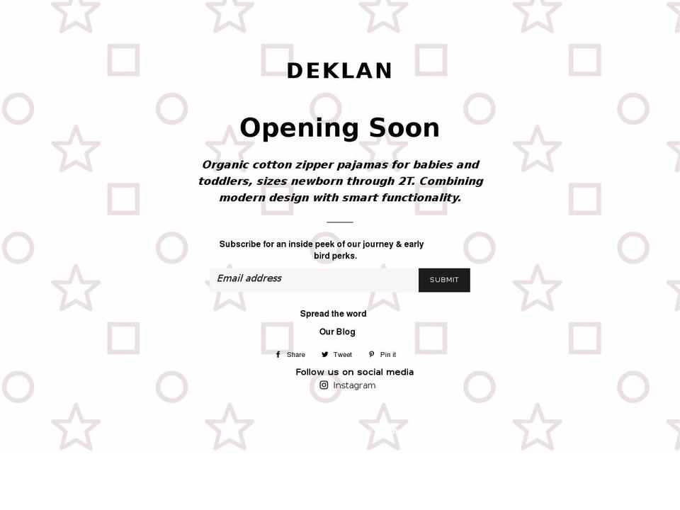 deklancollection.com — Shopify storefront screenshot