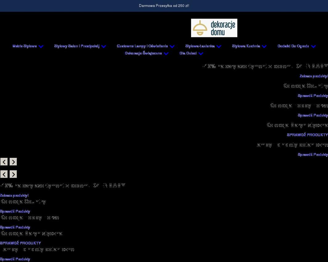 dekoracjedomu.com shopify website screenshot