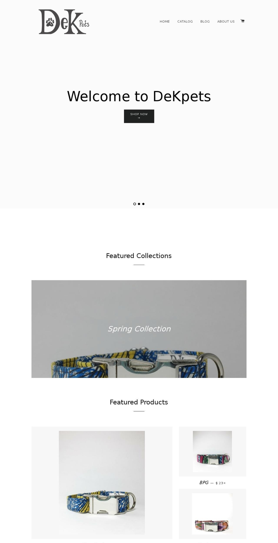 dekpets.com shopify website screenshot
