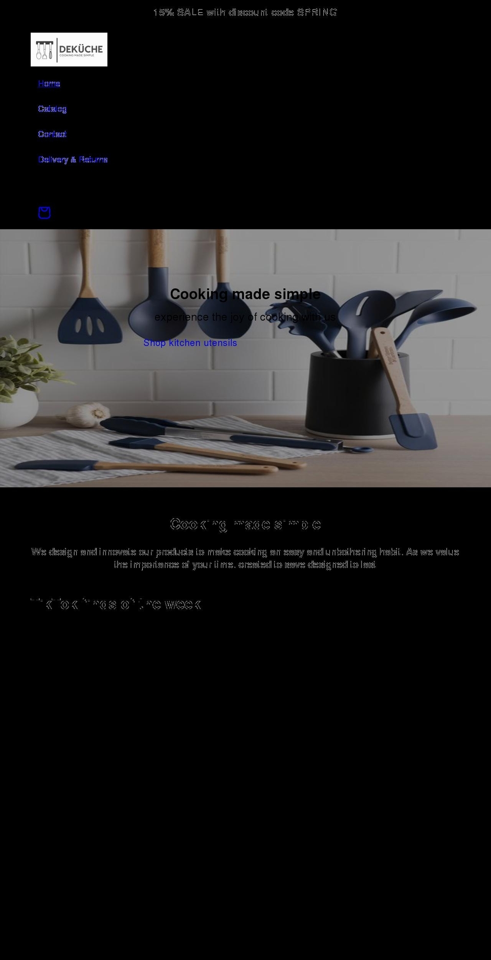 dekuche.com shopify website screenshot