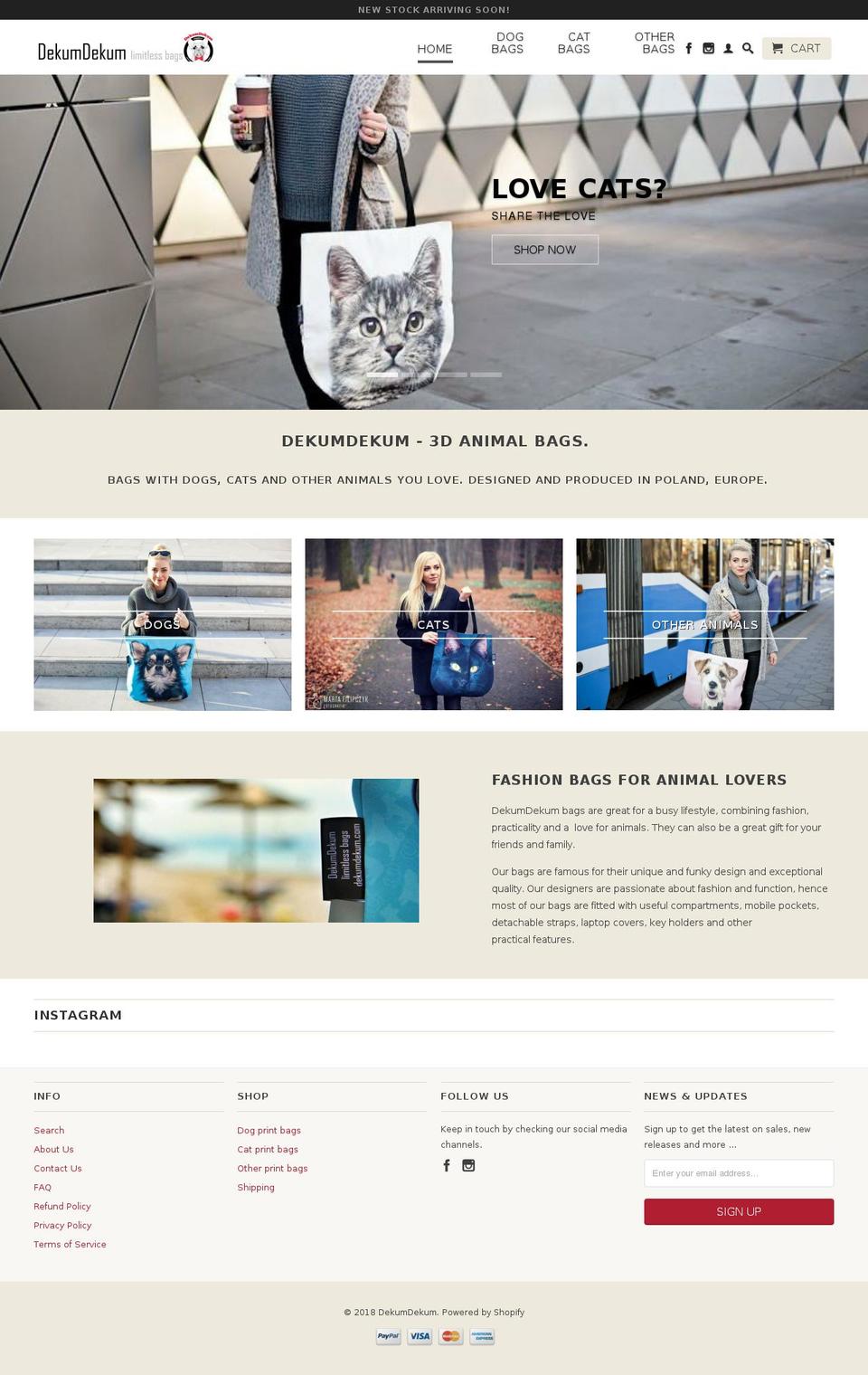 dekumdekum.com.au shopify website screenshot