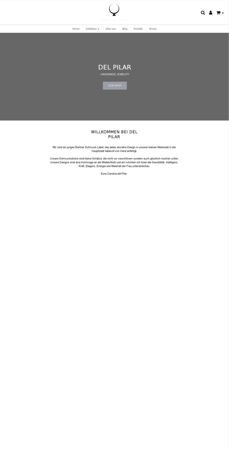 del-pilar.com — Shopify storefront screenshot