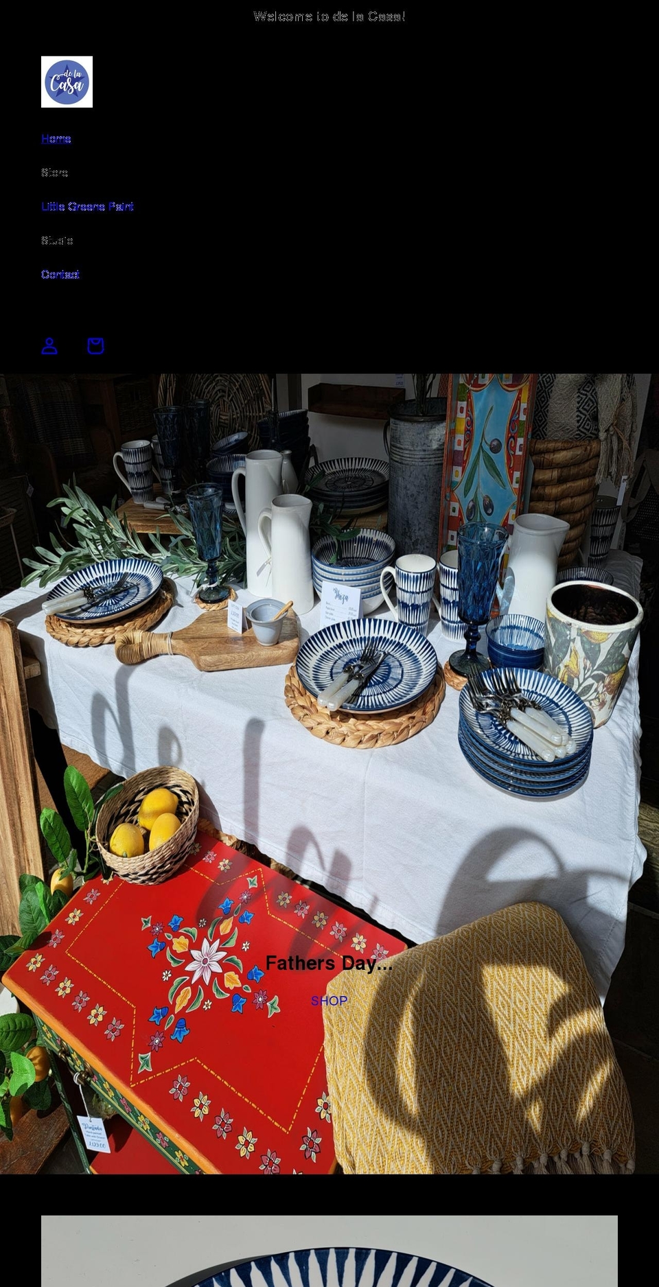 delacasa.co.uk shopify website screenshot