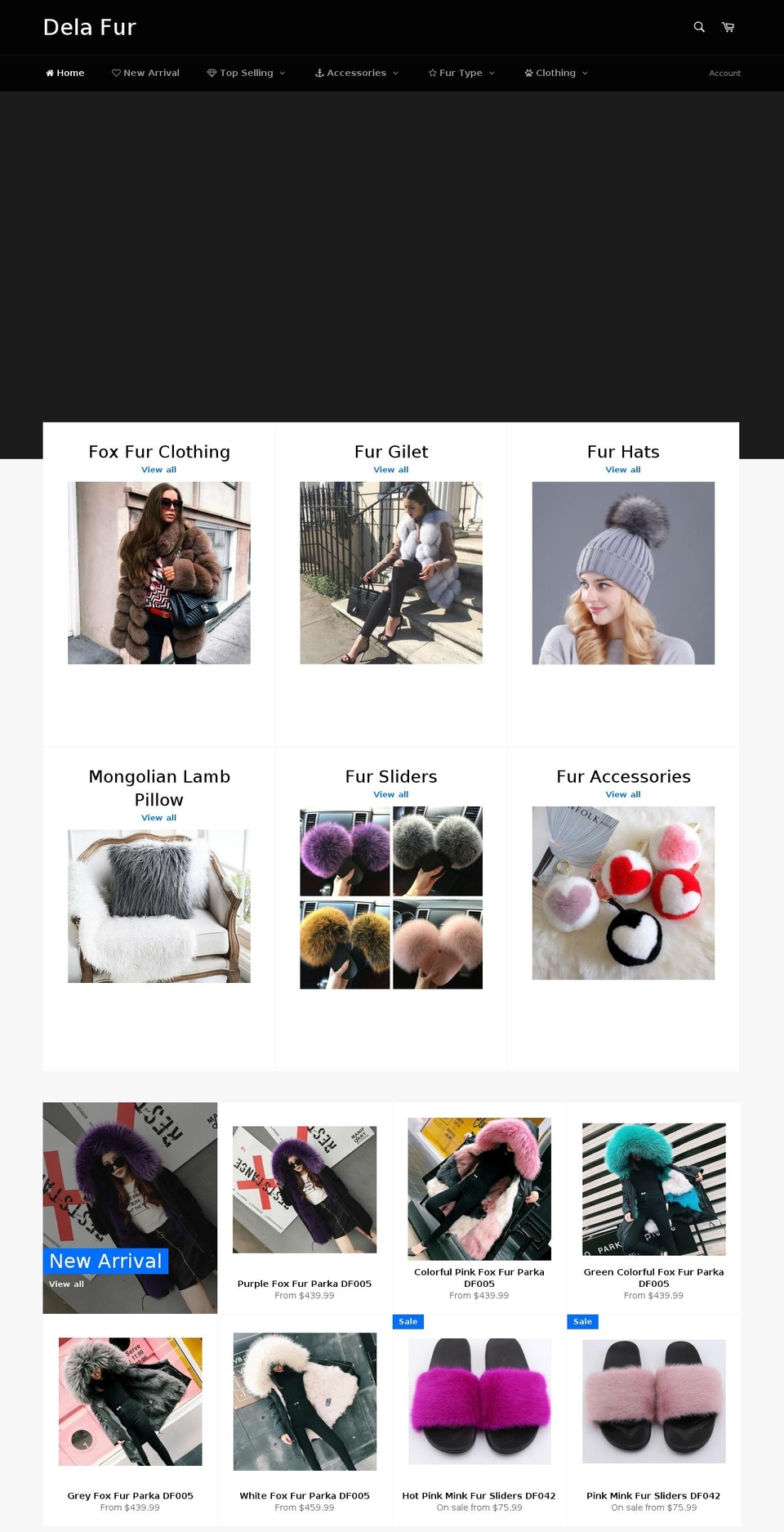 delafur.com — Shopify storefront screenshot