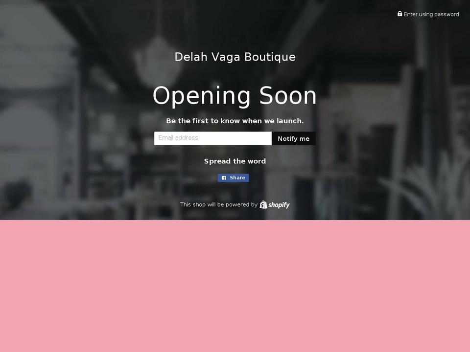 delahvagaboutique.com — Shopify storefront screenshot