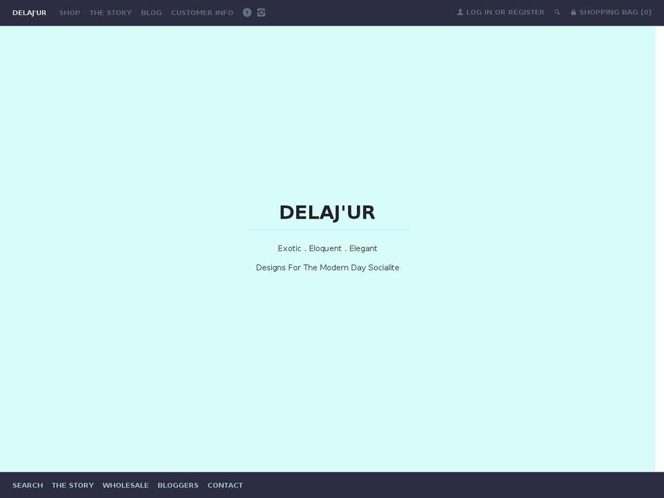 delajur.com shopify website screenshot