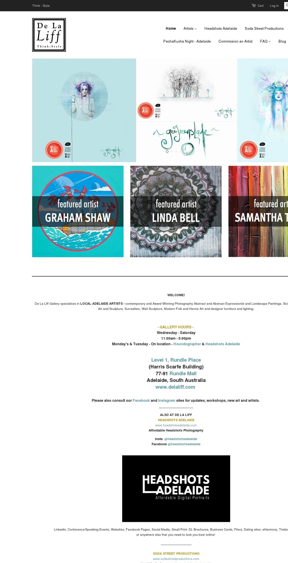 delaliff.com shopify website screenshot