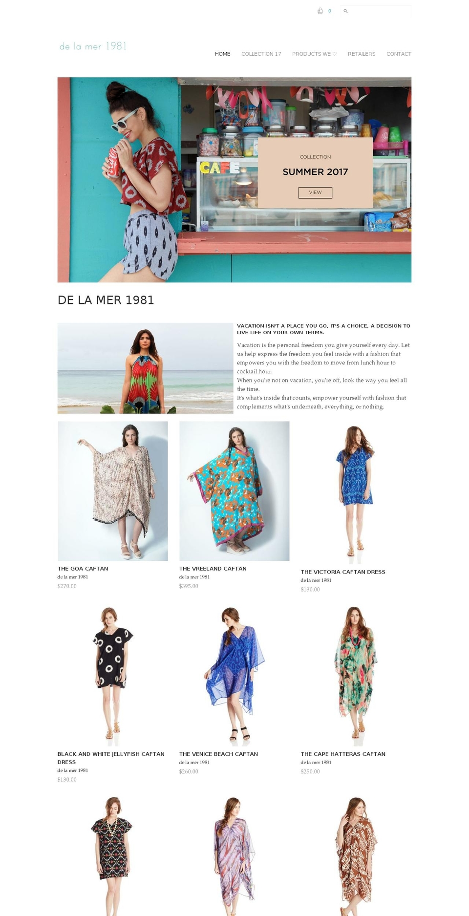 delamer1981.com shopify website screenshot