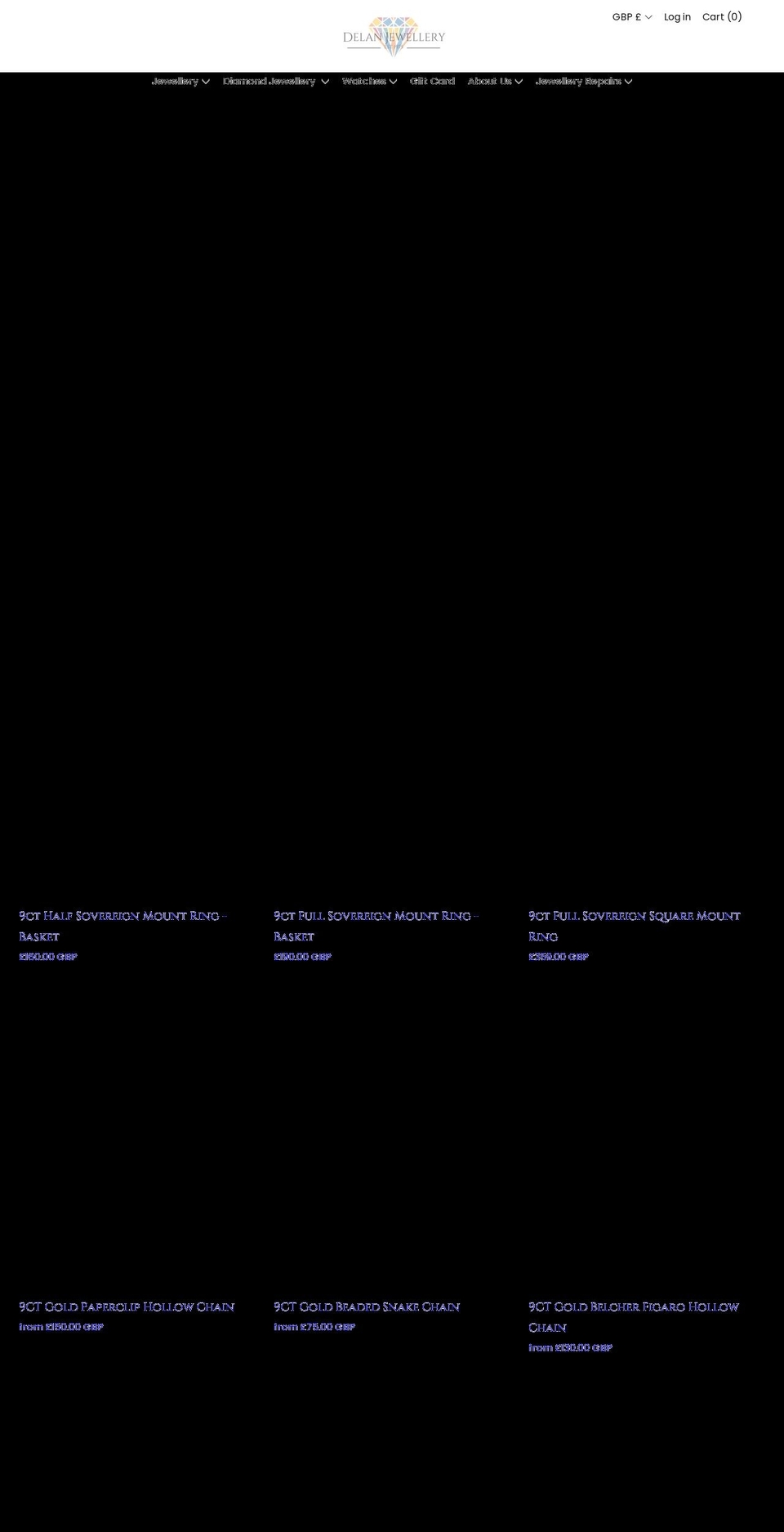 delanjewellery.com shopify website screenshot