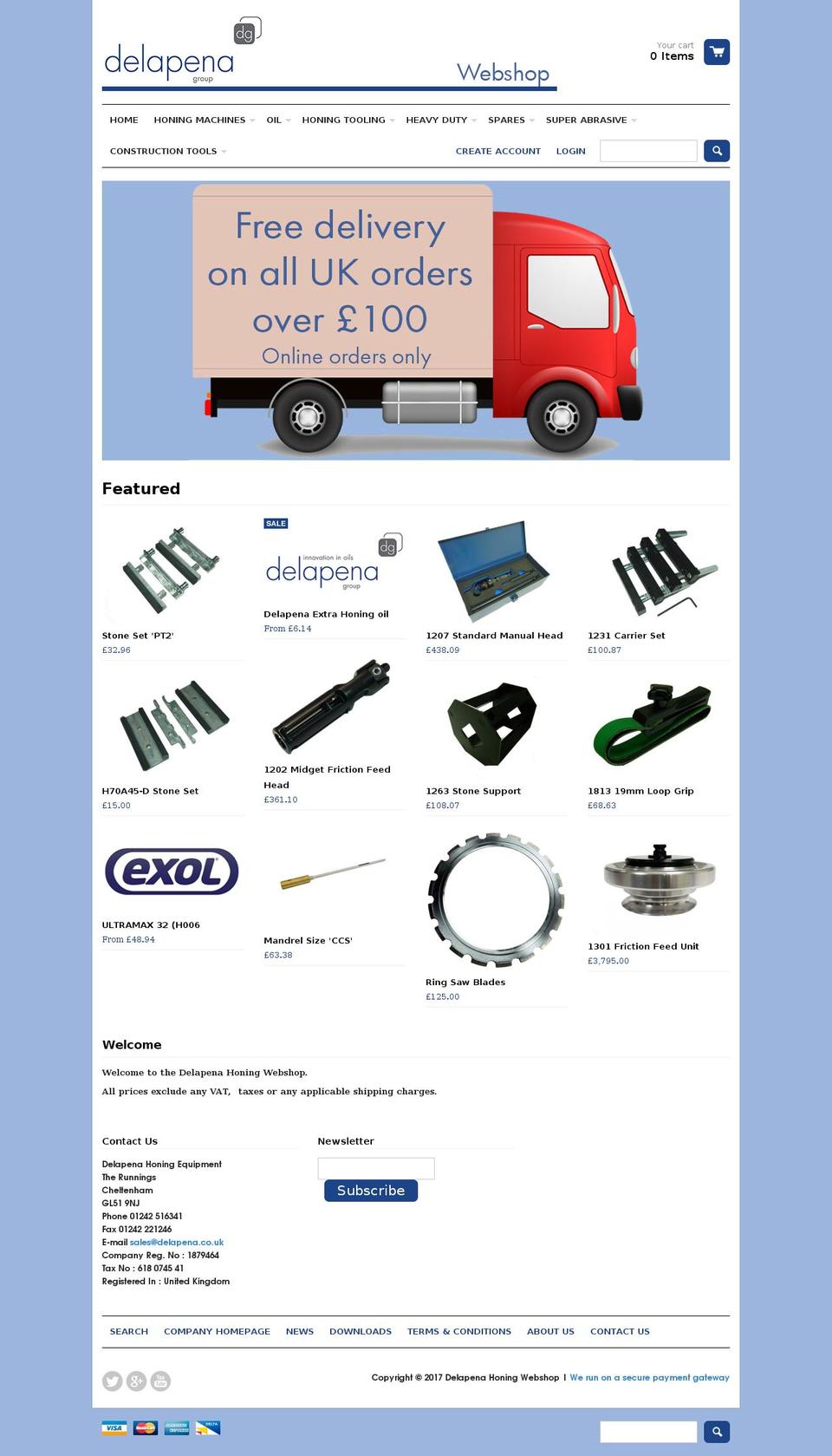 delapenaonline.com shopify website screenshot