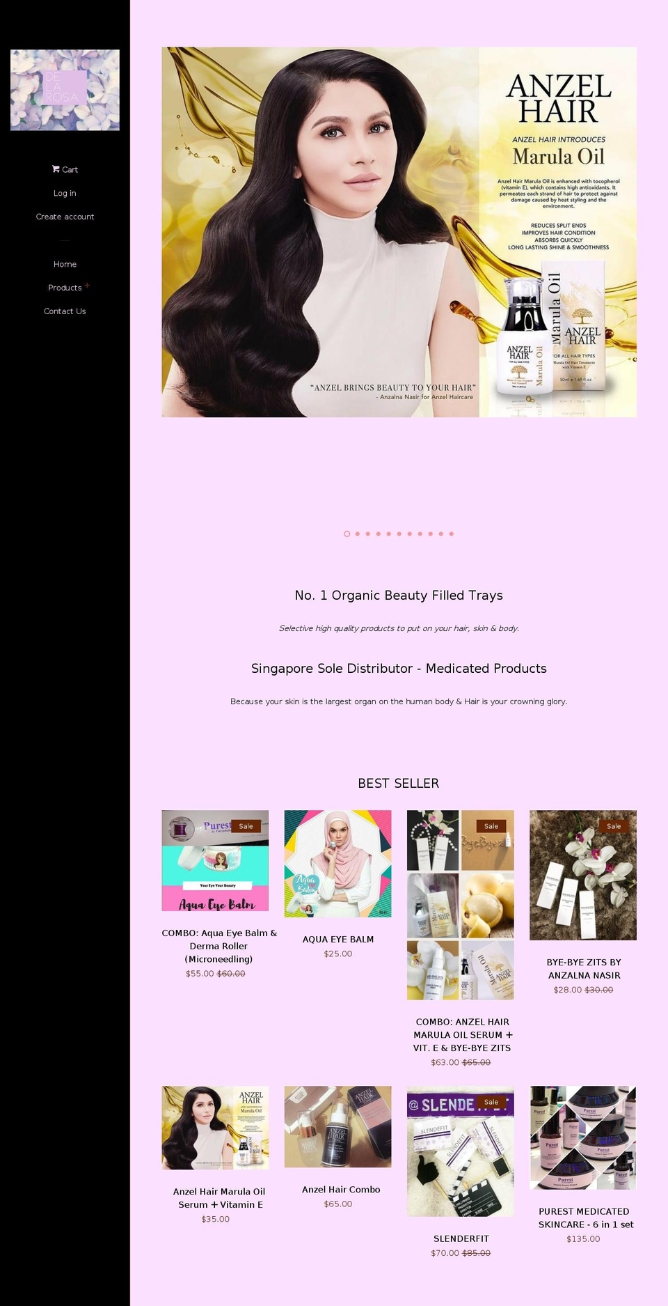 delarosa-trays.com — Shopify storefront screenshot