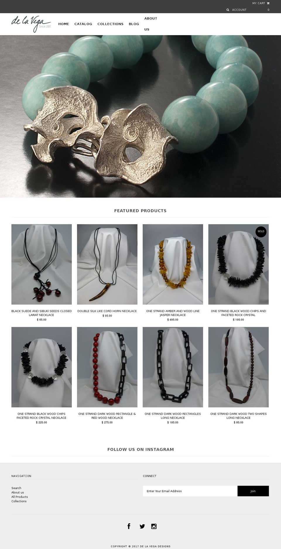 delavegadesigns.com shopify website screenshot