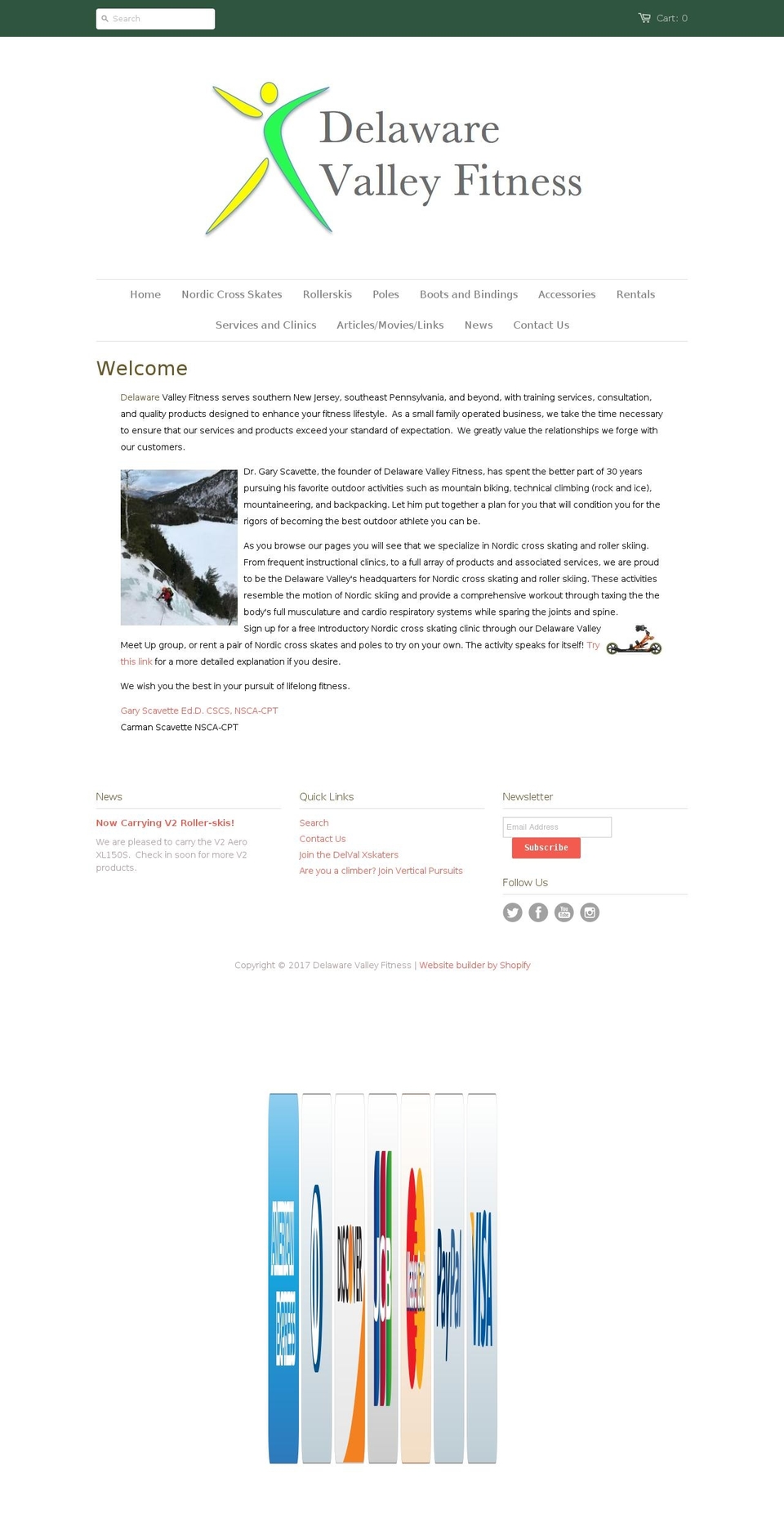delawarevalleyfitness.com shopify website screenshot