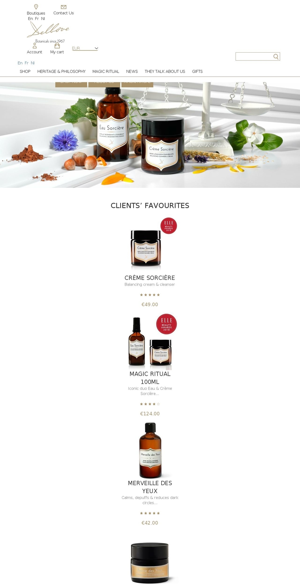 delbove.com shopify website screenshot