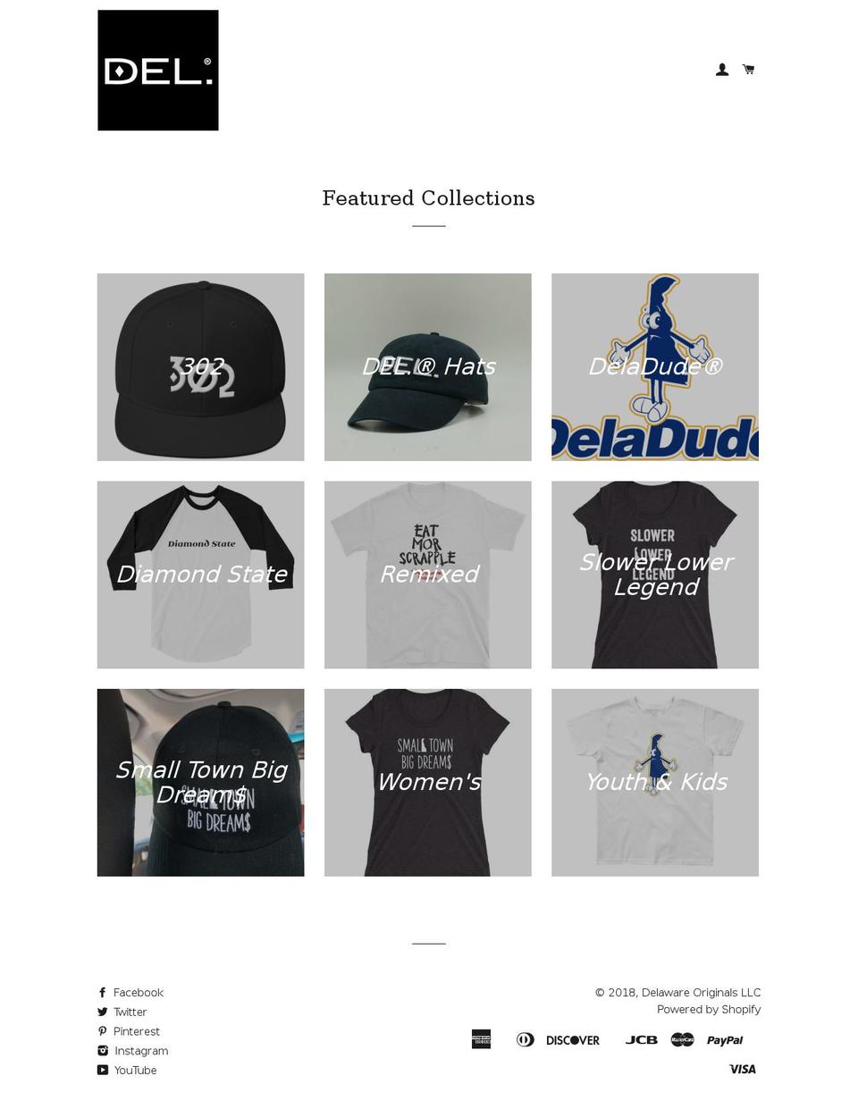 delbrand.com — Shopify storefront screenshot
