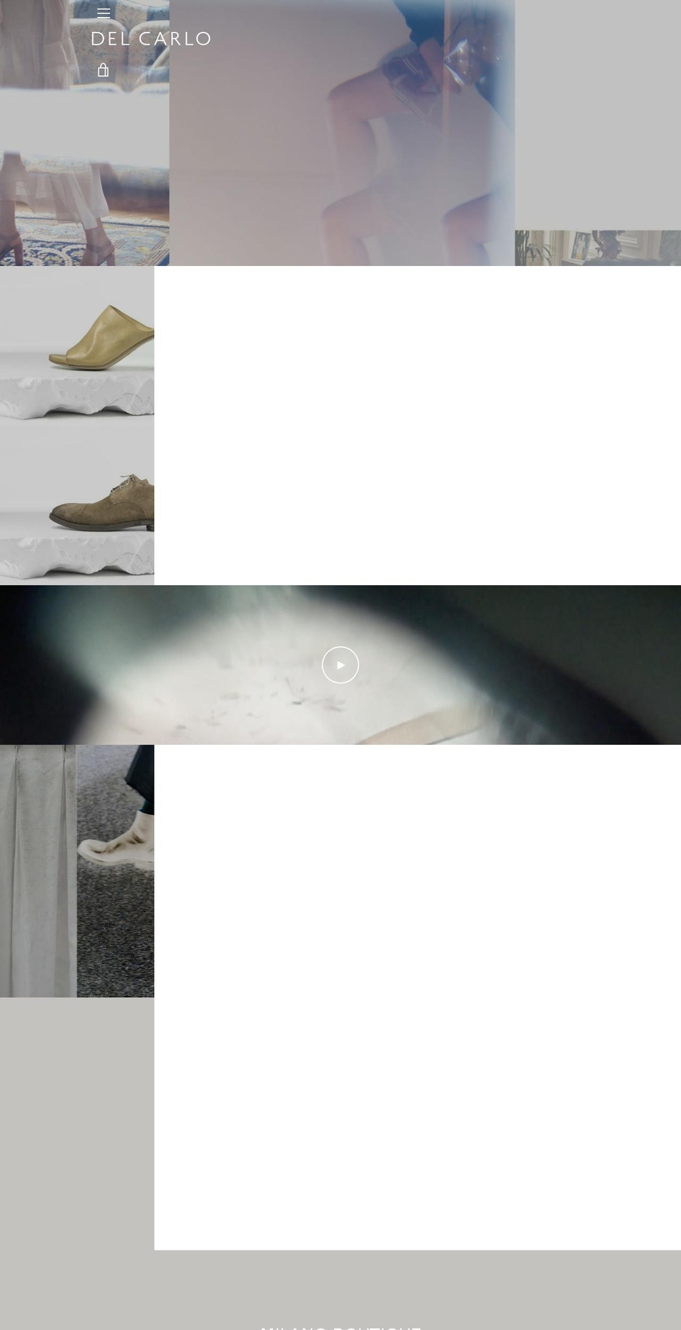 delcarlo.shoes shopify website screenshot