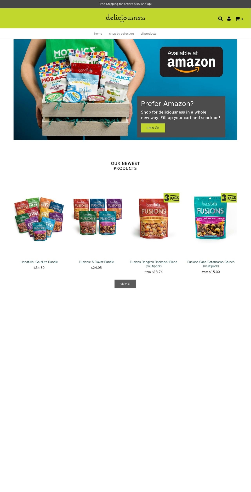 delciousness.com — Shopify storefront screenshot