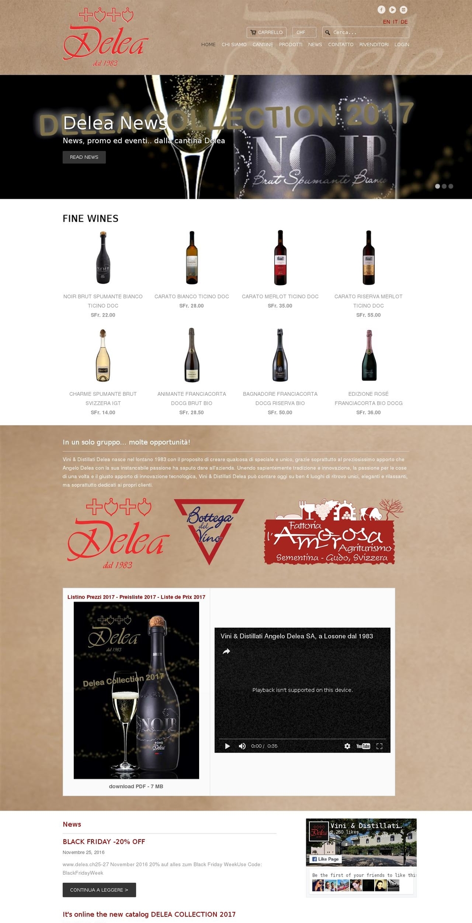 delea.ch shopify website screenshot