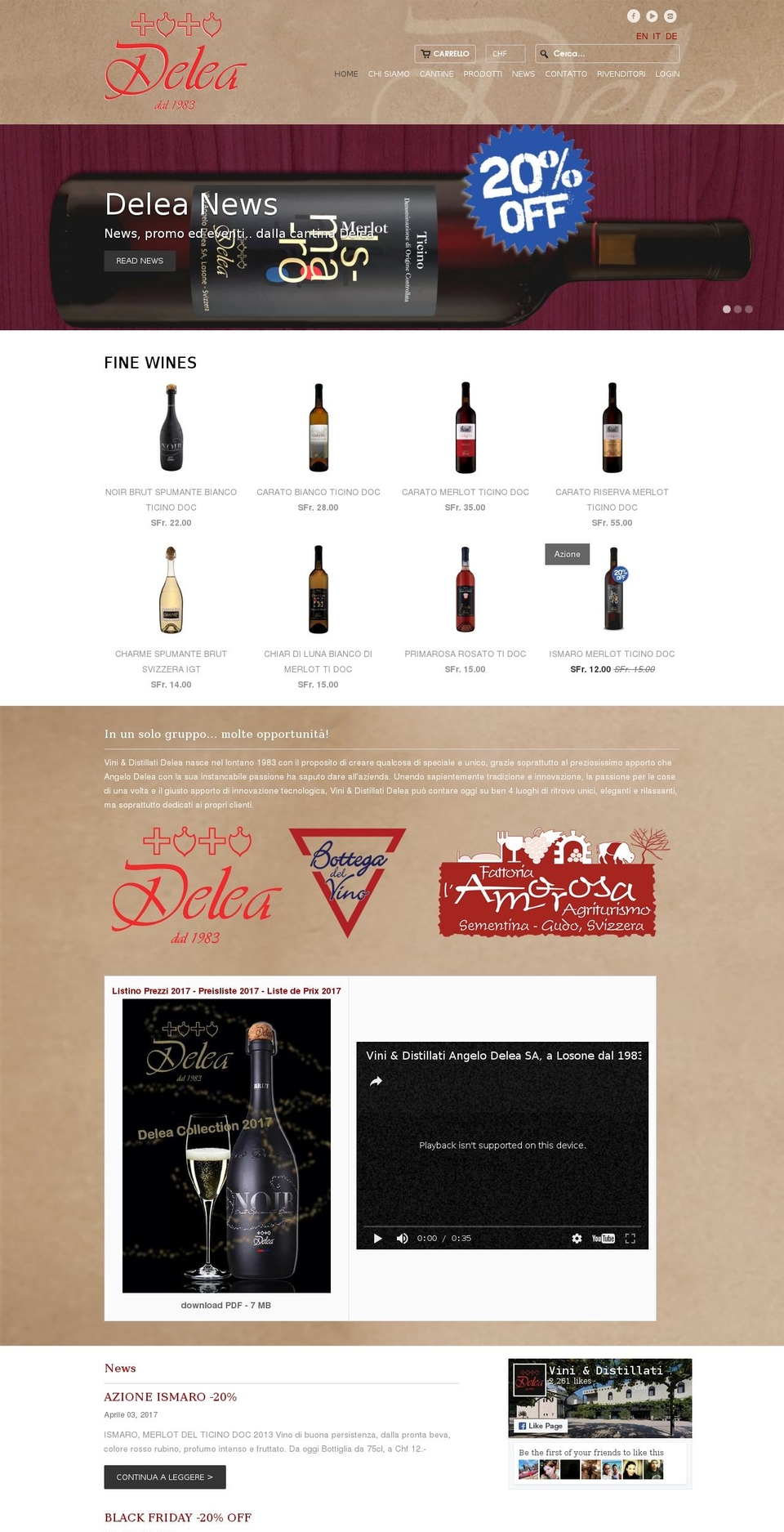 deleawinery.com shopify website screenshot