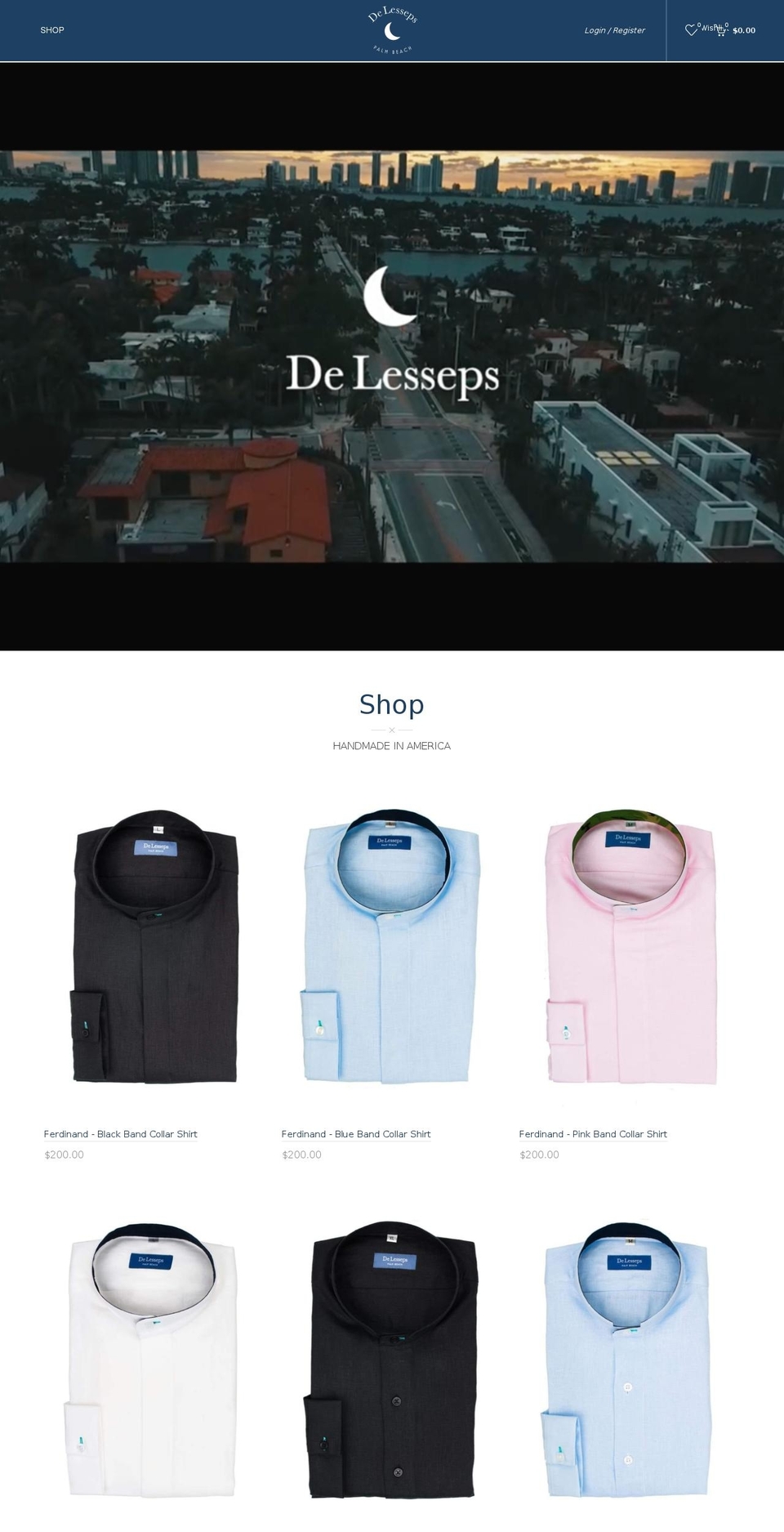 Home--classic- Shopify theme site example delessepspalmbeach.com