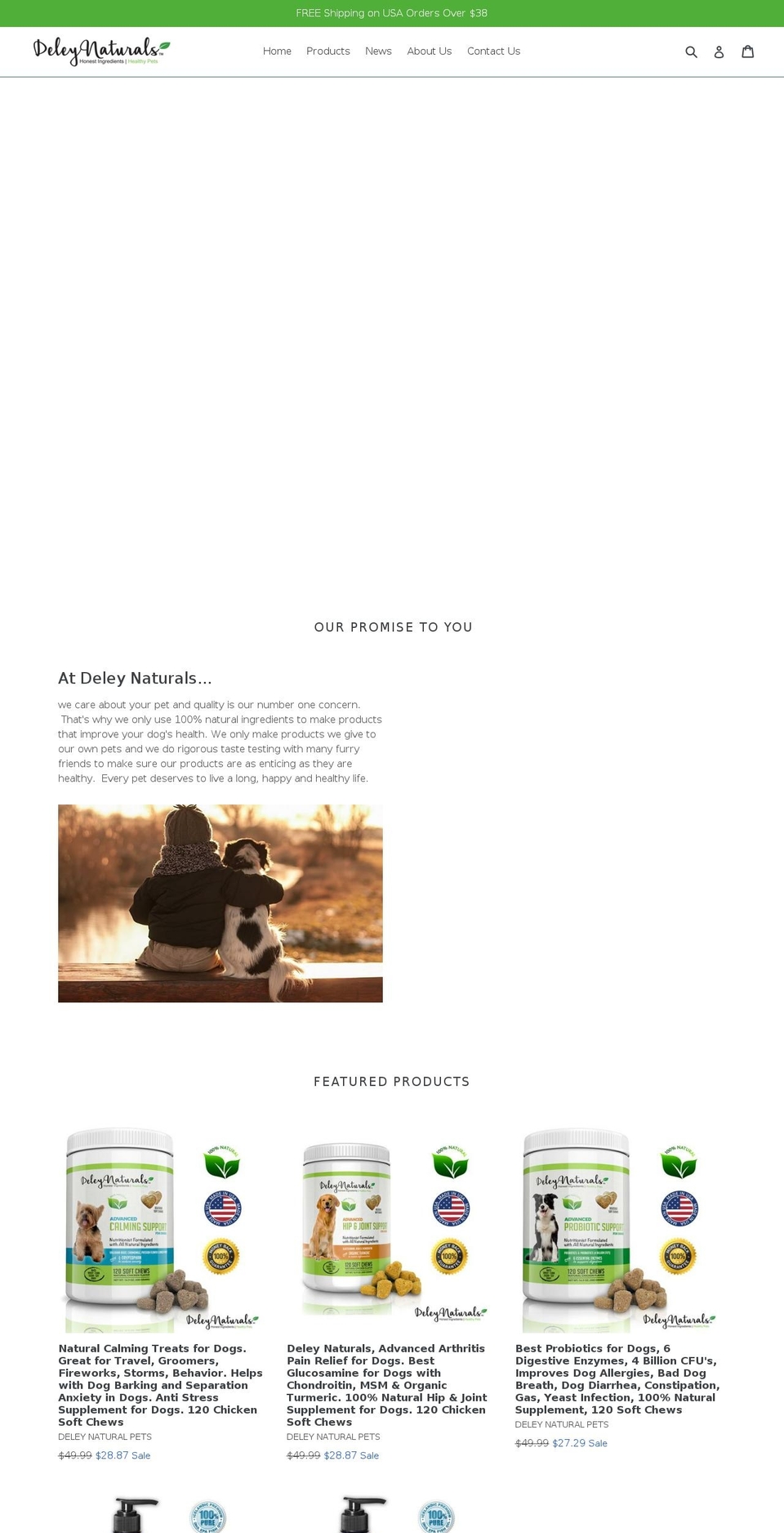 deleynaturals.com shopify website screenshot