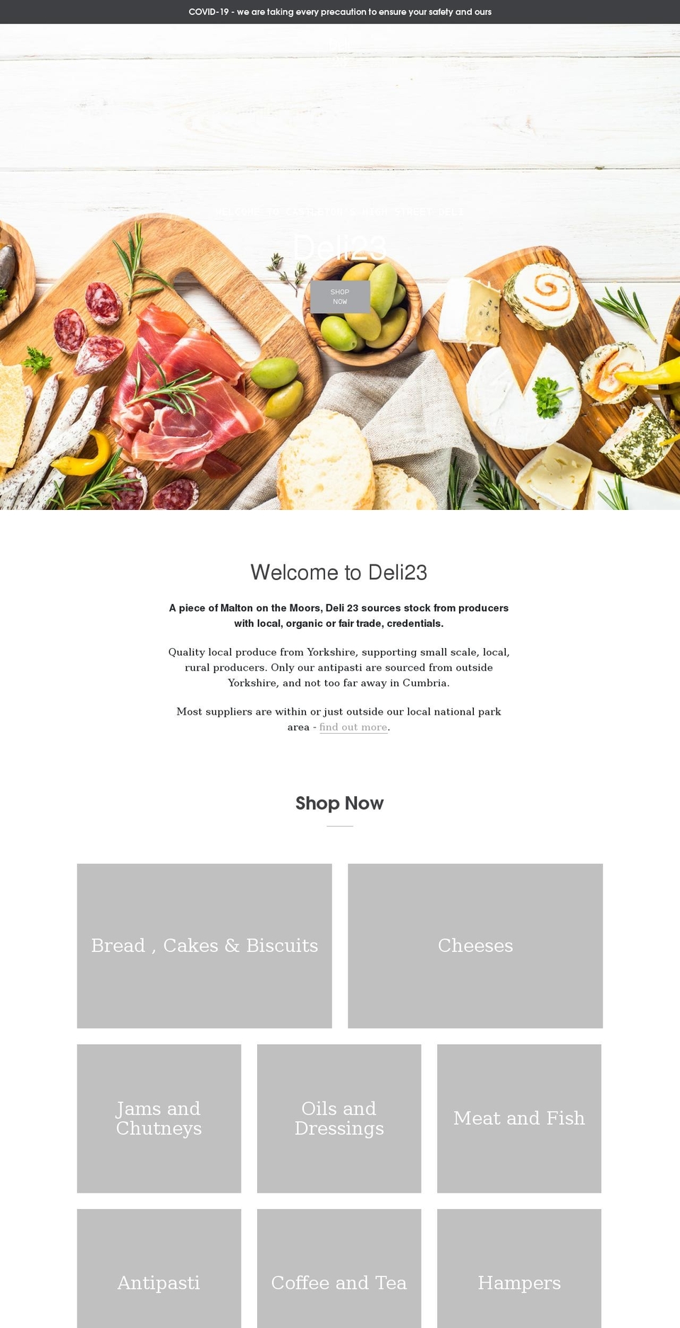 deli23.co.uk shopify website screenshot